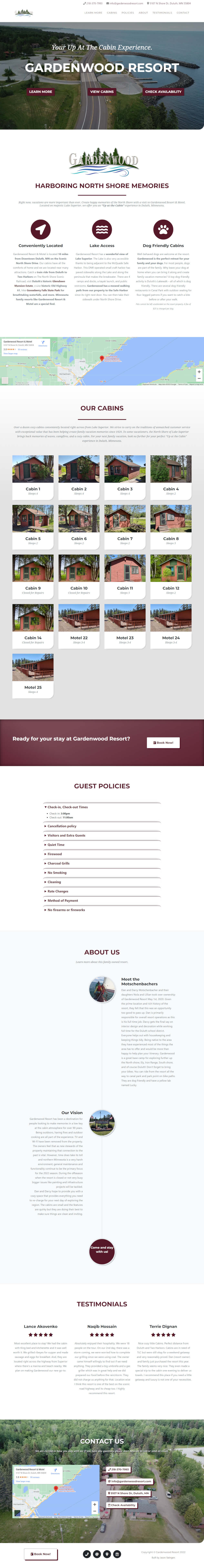Gardenwood Resort Website